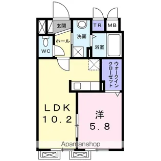 ヴィラ本町【1階】の間取り